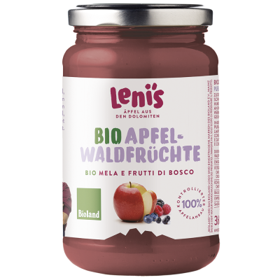 purea mela e frutti di bosco Lenis (360gr)